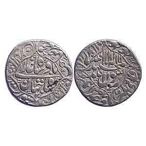 Mughal Shah Jahan Surat Mint Silver Rupee
