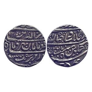 Mughal Alamgir II Dar ul-Khilafat Shahjahanabad Mint Ham Chu Taban Mihr-o-mah Couplet Silv