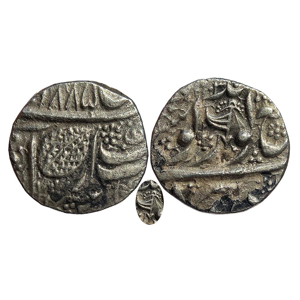 IK Sikh Empire Duleep Singh VS 1885 Amritsar Mint Nanakshahi Couplet Silver Rupee