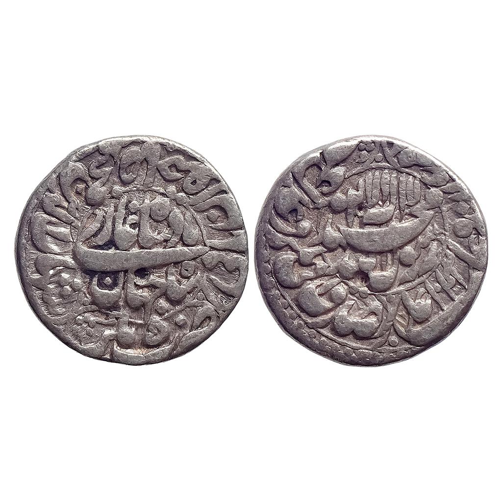 Mughal Shah Jahan Bhakkar Mint Silver Rupee