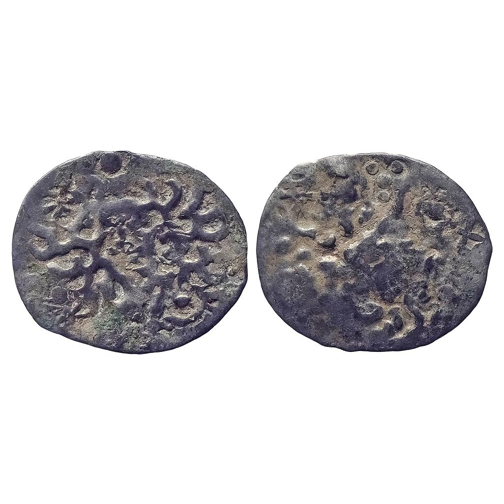 Ancient, Archaic Series, PMC, Kashi Mahajanapada, Silver &quot;½ Shana&quot; Fraction, Repousse type