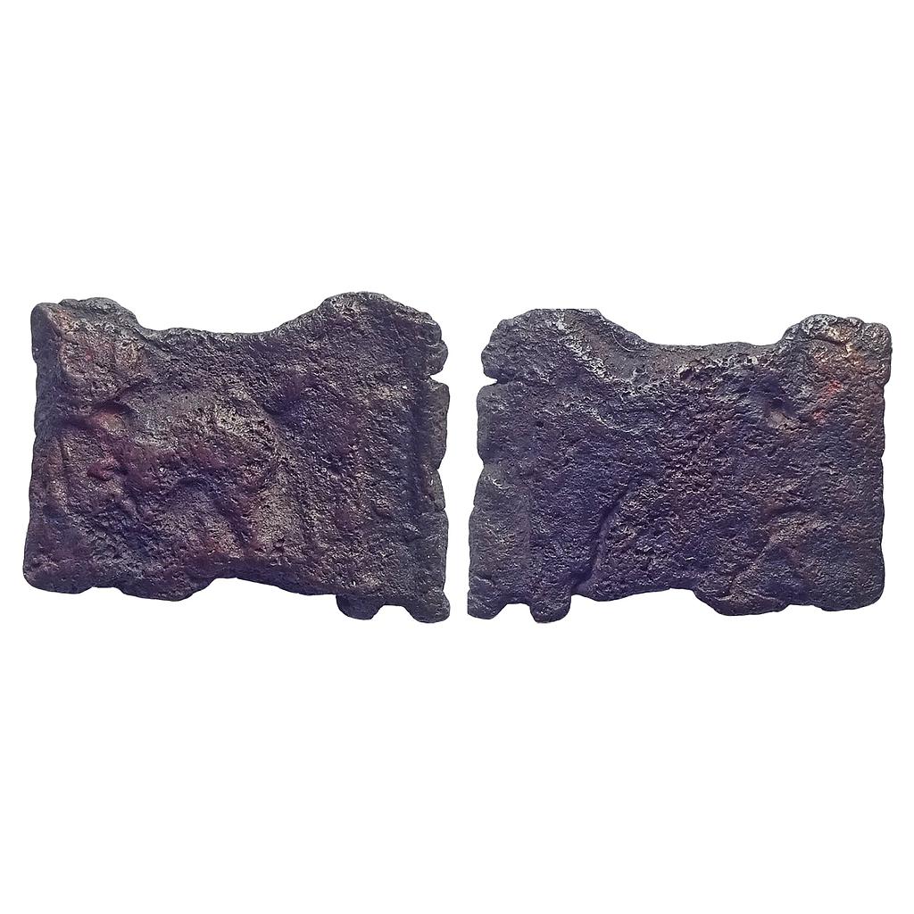 Ancient, Post-Mauryan, Kaushambi Area, Damru Shaped Copper Unit