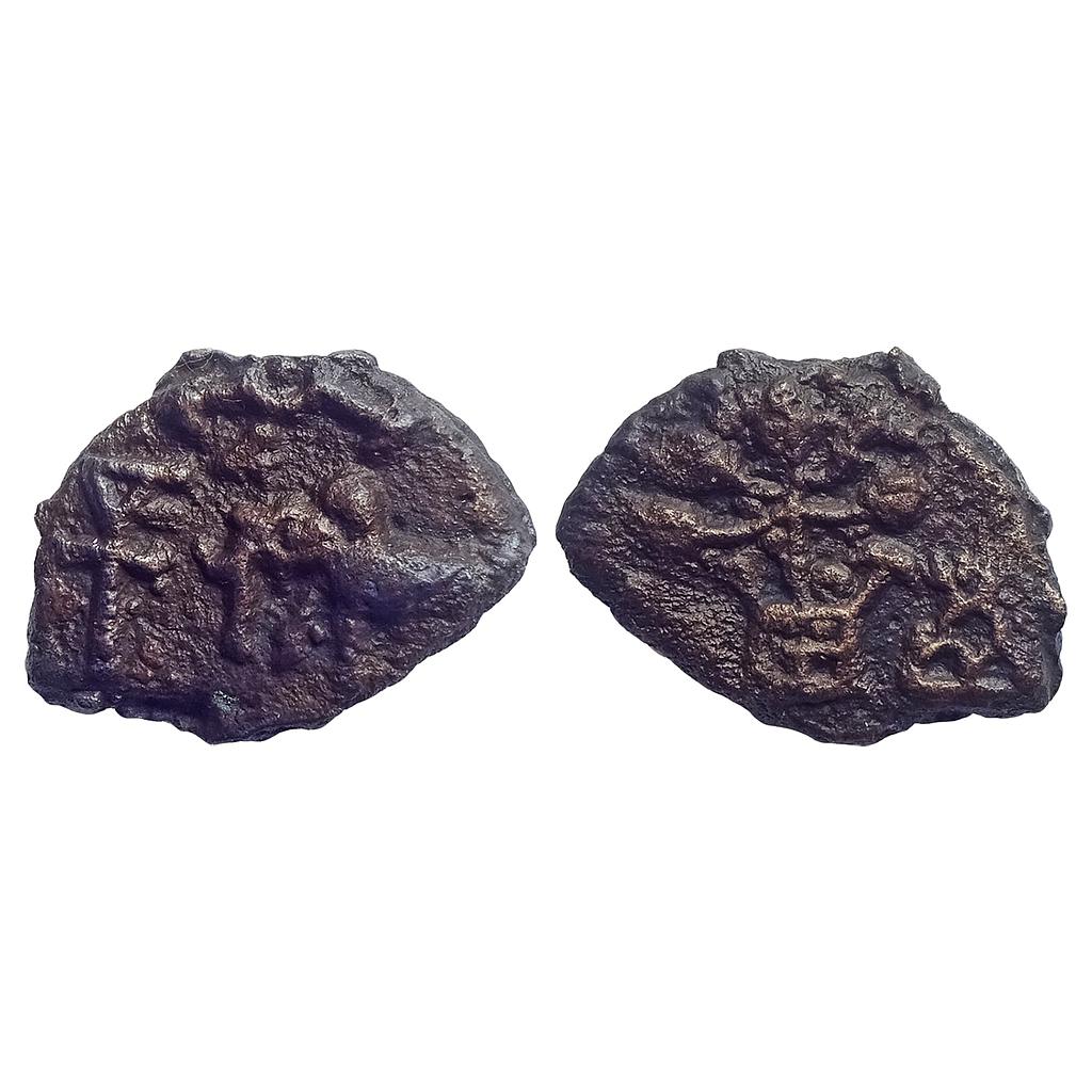 Ancient, Post-Mauryan, Kaushambi Area, &quot;½ weight standard&quot; Uninscribed type, Cast Copper