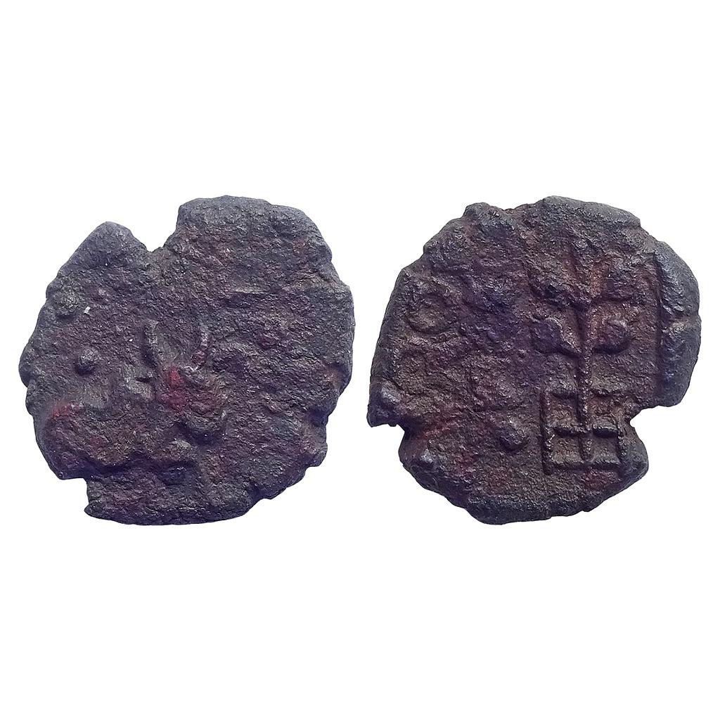 Ancient, Post-Mauryan, Mitras of Kaushmabi, &quot;Jethmitra&quot; Copper Unit