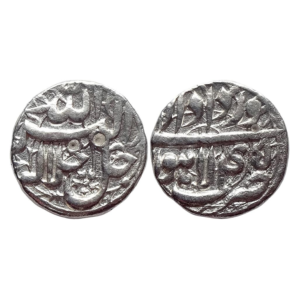 Mughal Akbar Lahore Mint Ilahi Month Khurdad Gemini Silver Rupee