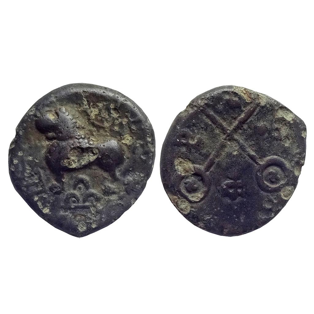 Ancient Satavahanas Sri Satakarni Junnar-Lion type Copper