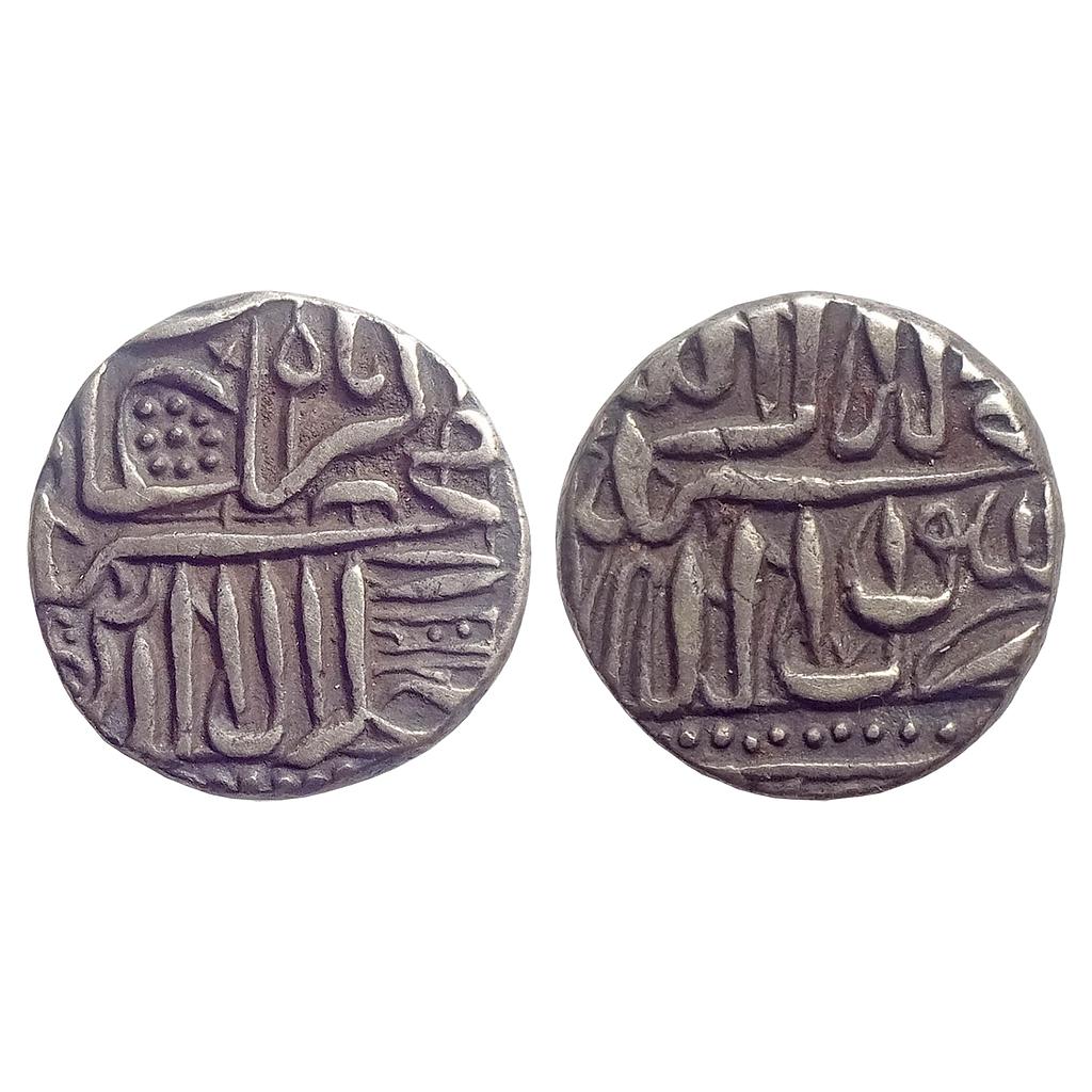 Mughal Akbar Mulher Mint Provincial issues Silver Mahmudi