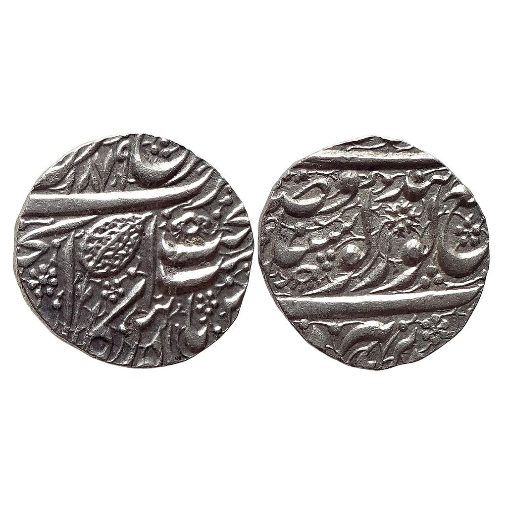 IK Sikh Empire Ranjit Singh VS 1879 Amritsar Mint Nanakshahi Couplet Silver Rupee