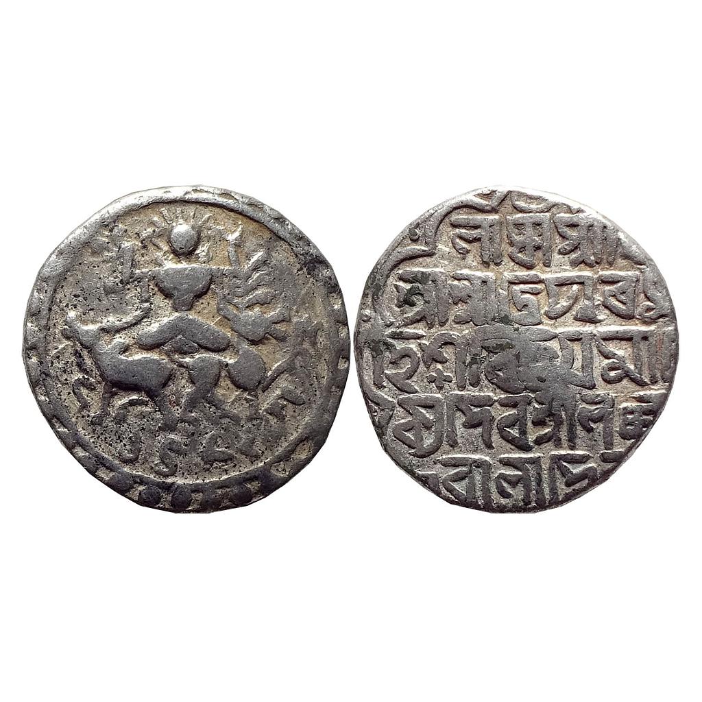 IK Tripura Vijaya Manikya  Silver Tanka