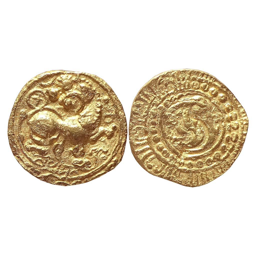 Hindu Medieval Kadambas of Hangal Toyimadeva Gold Gadyana