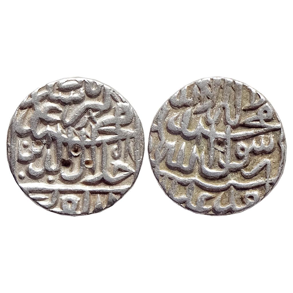 Mughal Akbar Qila Alwar Mint Silver Rupee