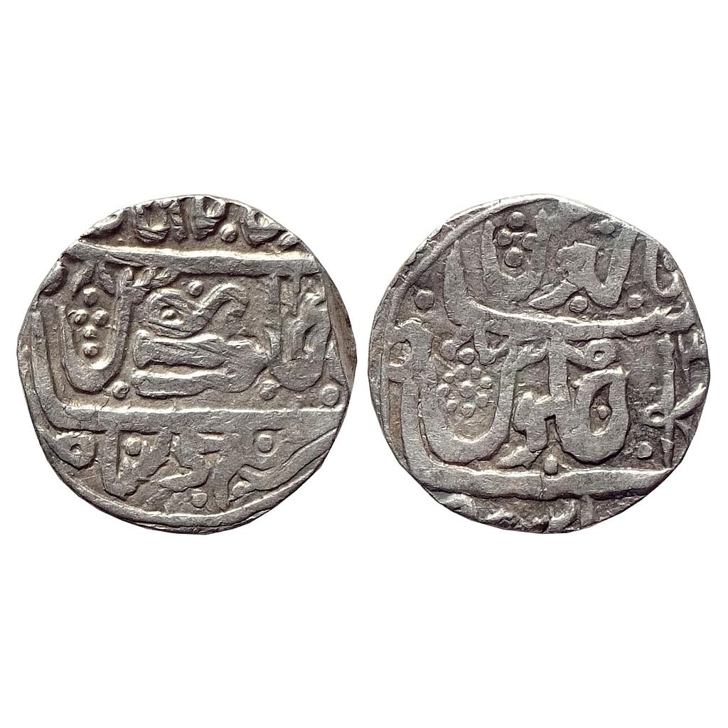 IPS Gwalior State INO Shah Alam II Jean Baptiste Filose Shadhora or Sabalgarh Mint Silver Rupee