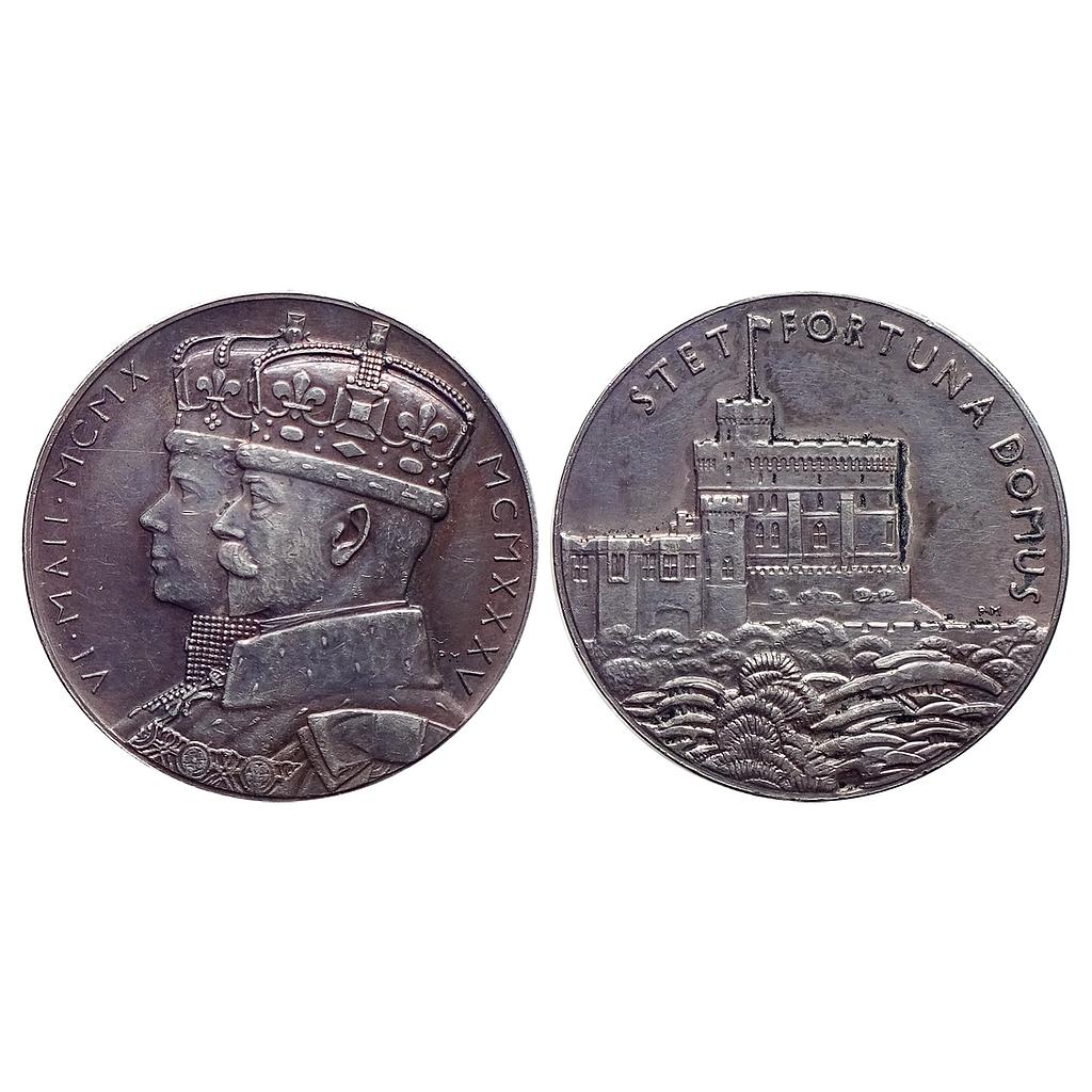 George V and Queen Mary Silver Jubilee Silver Domus Medal