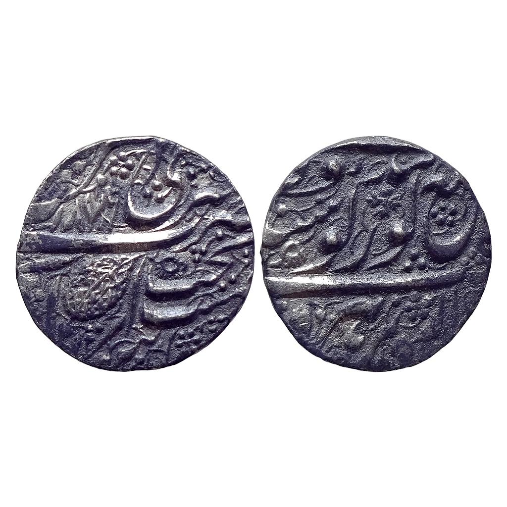 IK Sikh Empire Ranjit Singh VS 1879 Amritsar Mint Nanakshahi Couplet Silver Rupee
