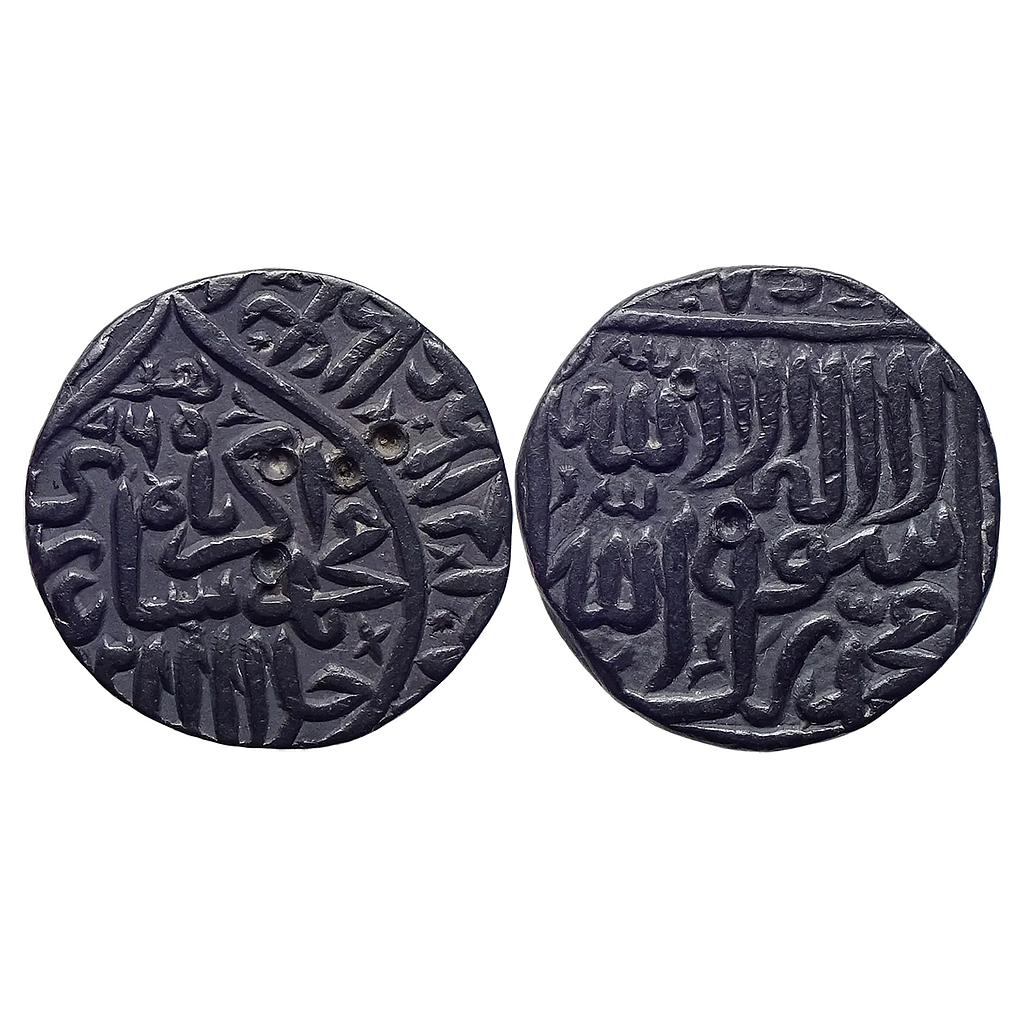 Mughal Akbar Hisar Firoza Mint Silver Rupee