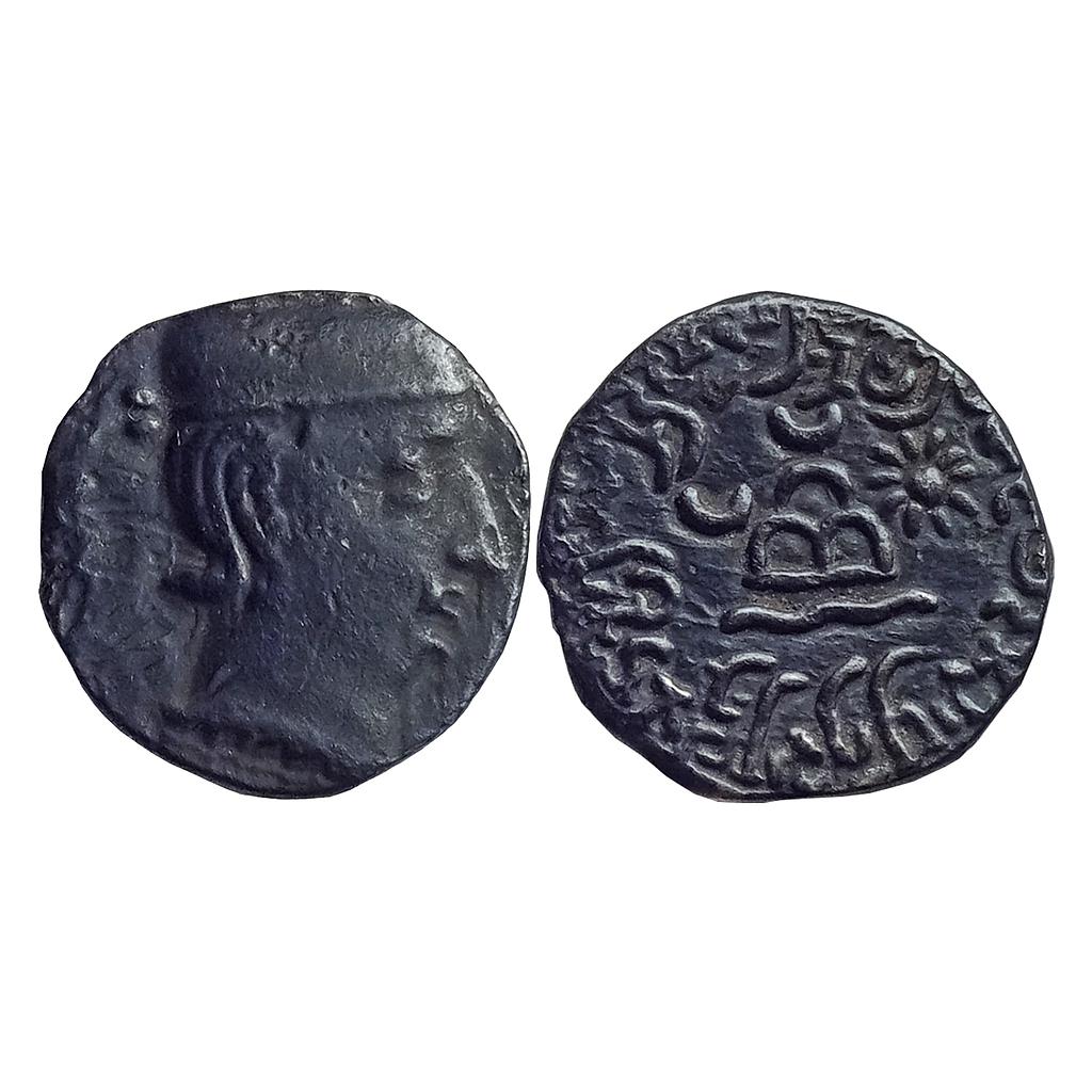 Ancient Western Kshatrapas Kardamaka Family Rudradaman I son of Jayadaman Silver Drachma