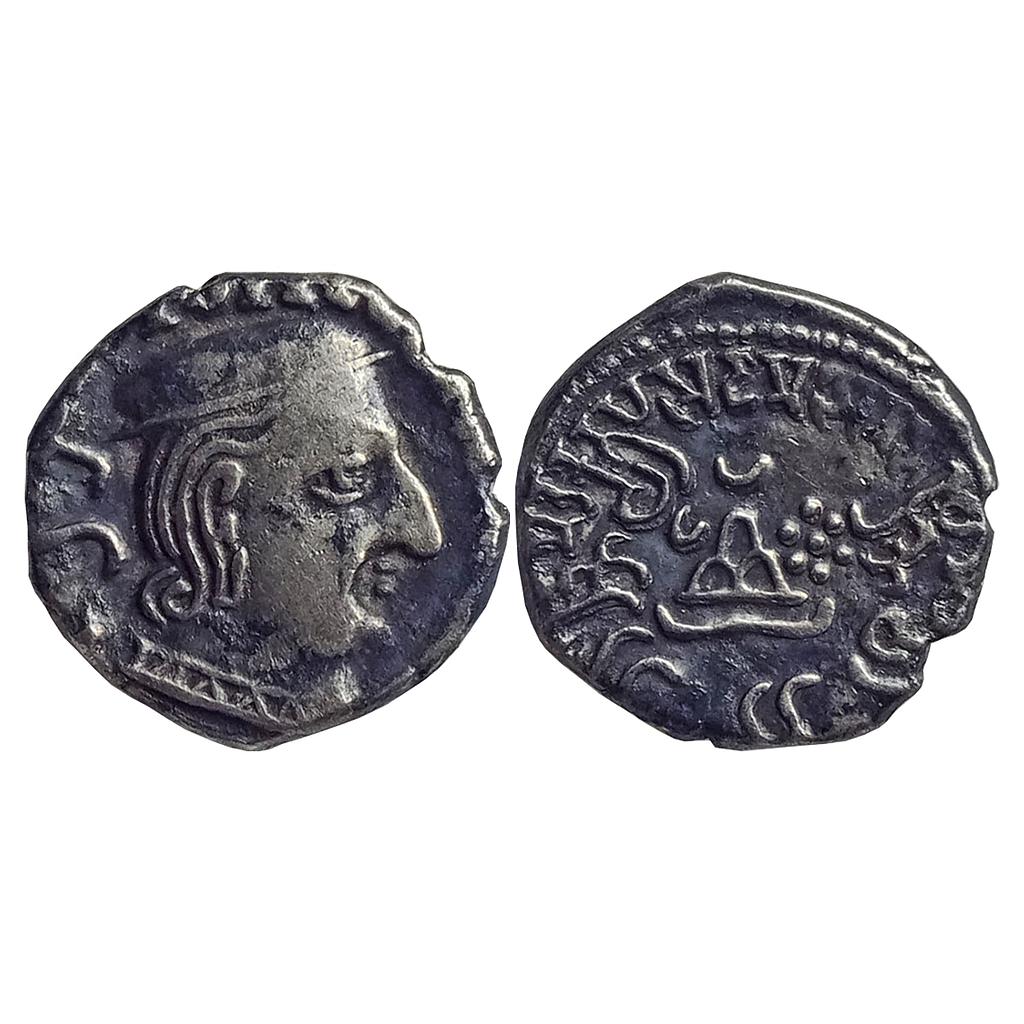 Ancient Western Kshatrapas Kardamaka Family Damsena son of Rudrasimha I Silver Drachma