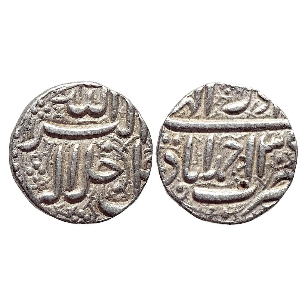 Mughal Akbar Ahmadabad Mint Ilahi Month Azar Sagittarius Silver Rupee