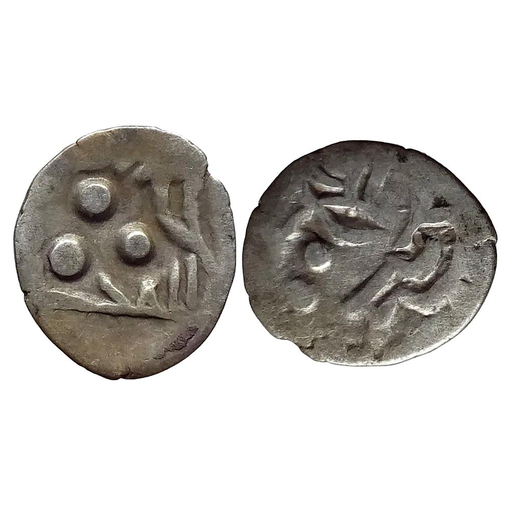 Samid Amirs of Multan Jalam-II No Mint ND Silver Damma Qanhari 1/5th Dirham