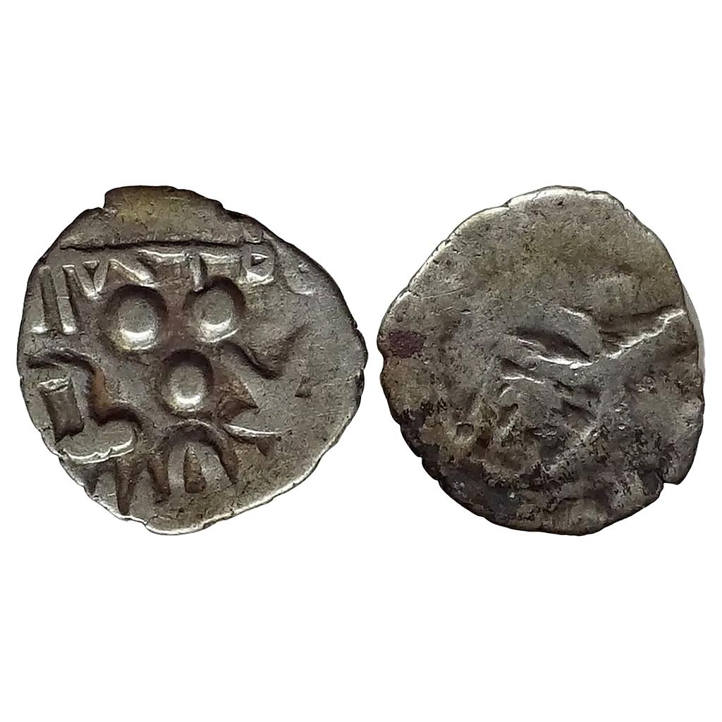 Samid Amirs of Multan Jalam-II No Mint ND Silver Damma Qanhari 1/5th Dirham