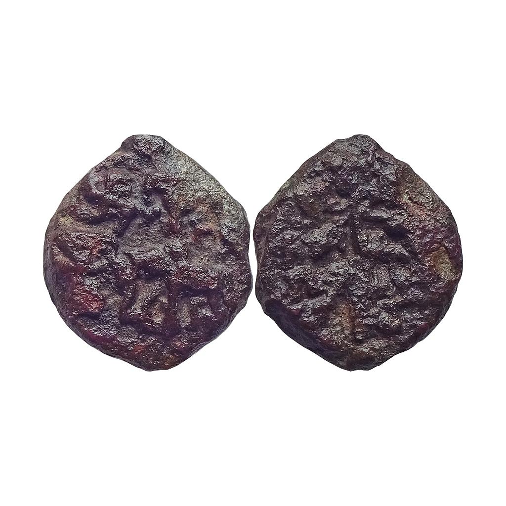 Ancient, Post-Mauryan, Kaushambi Region, Uninscribed type Cast Copper