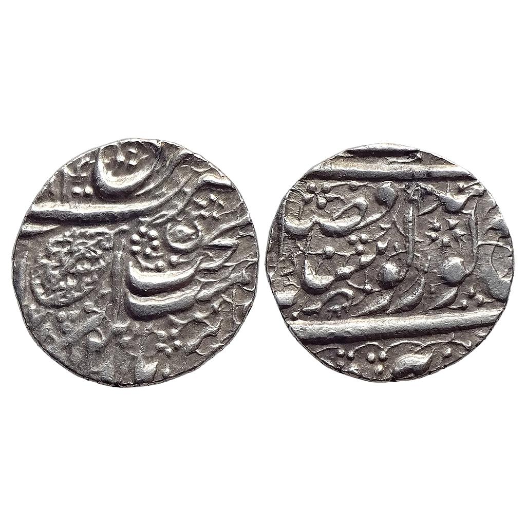 IK Sikh Empire Ranjit Singh VS 1884/90 Amritsar Mint Nanakshahi Couplet Silver Rupee