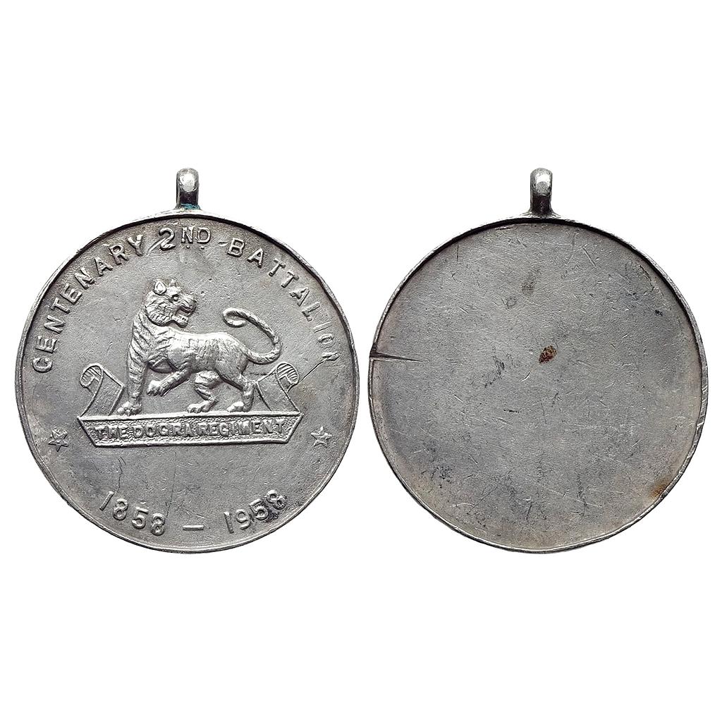 Centenary 2nd Battalion The Dogra Regiment Silver Medal