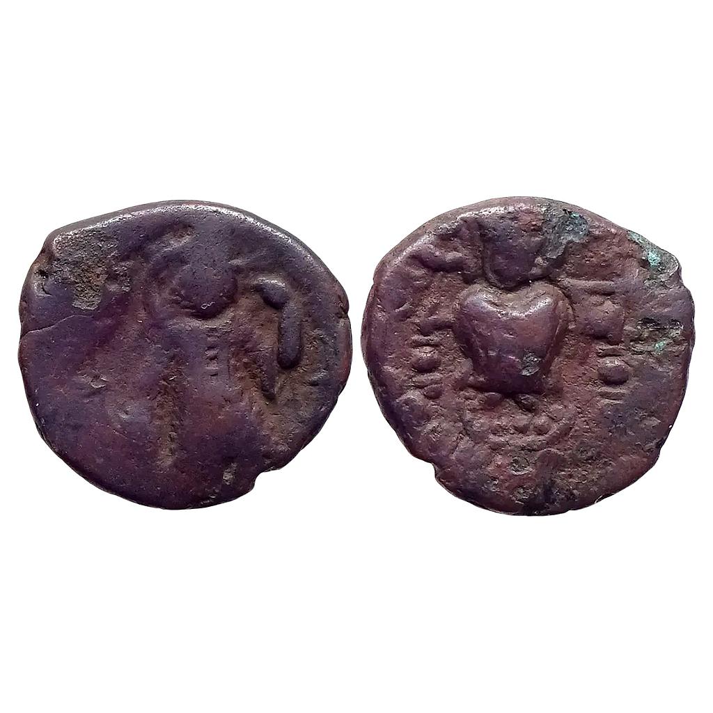 Ancient Kushanas Kanishka II Ardoksho Copper Di-Drachm Unit