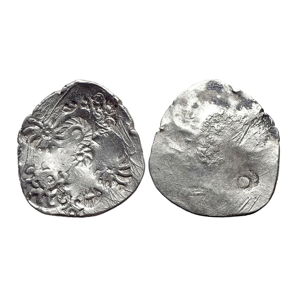Ancient Archaic Scyphate Punch Marked Coinage from middle Ganga valley Kashi Mahajanapada Series 7 Silver Vimshatika