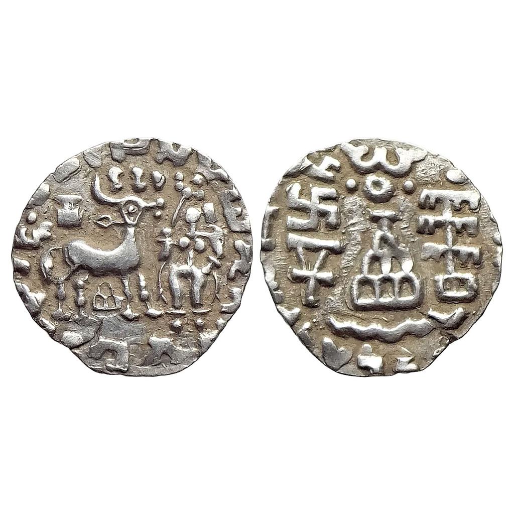 Ancient Kunindas Tribal Republic Amoghabhuti Silver Dramma
