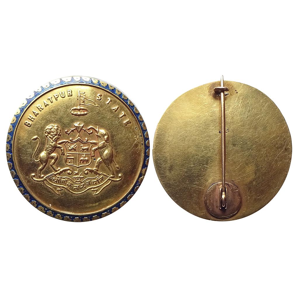 Bharatpur coat of arms of the state Gold Badge