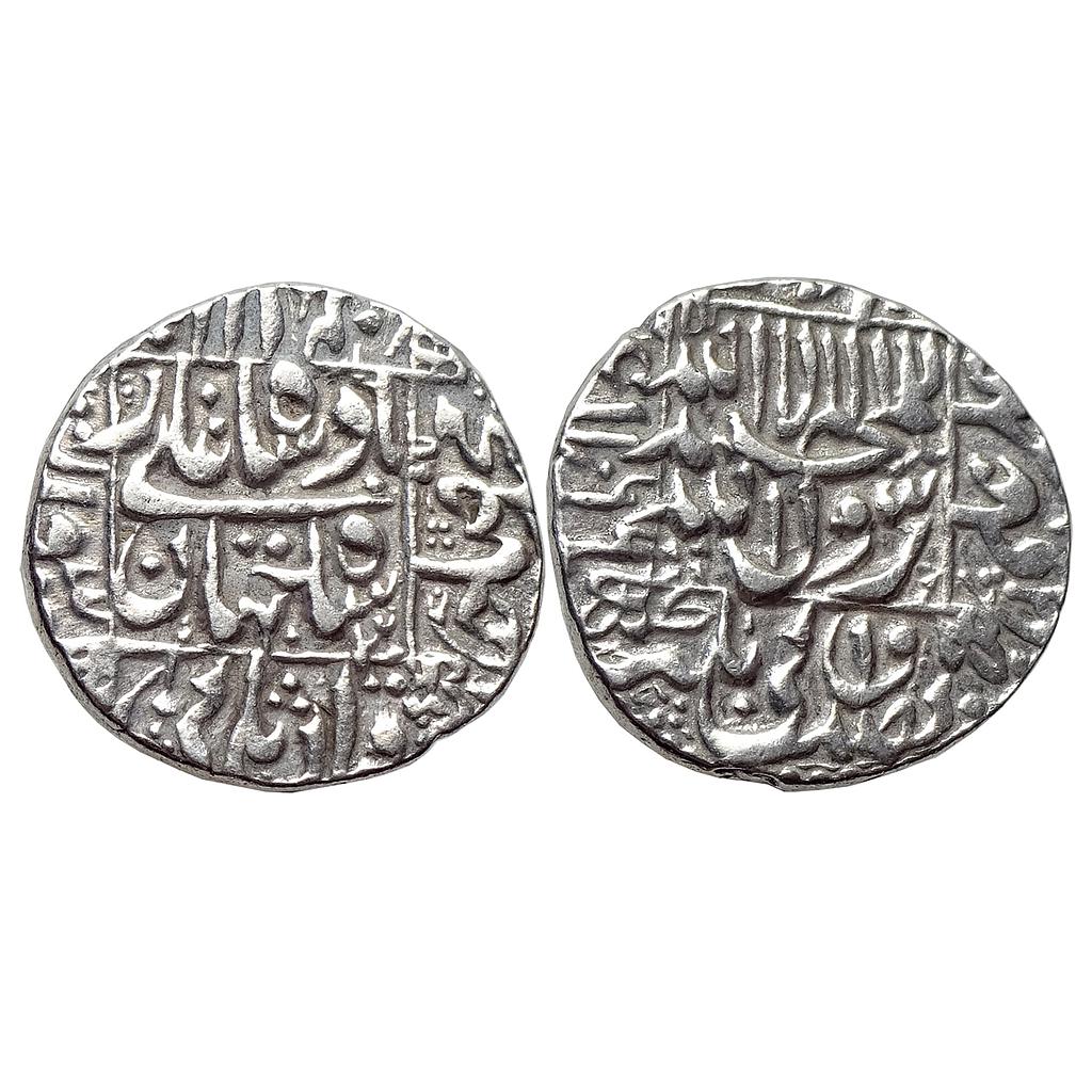 Mughal Shah Jahan Surat Mint Silver Rupee