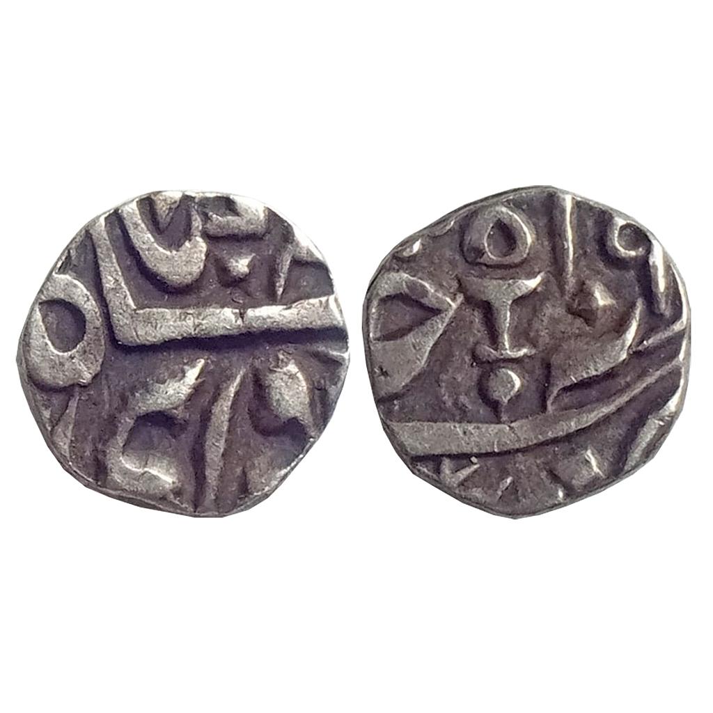 Princely States, Datia, INO Shah Alam II Gaja Shahi Series Dilip Nagar Mint Silver 1/8 Rupee