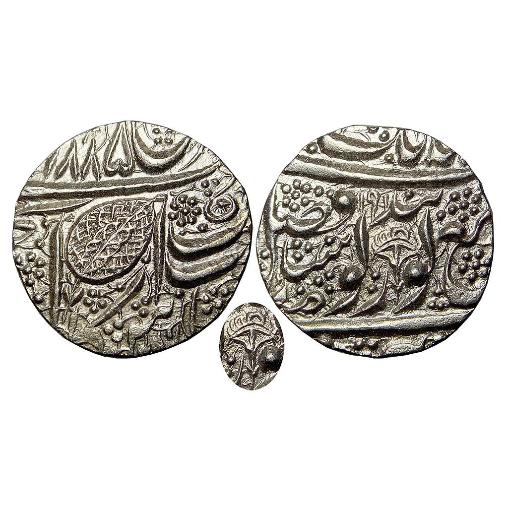IK Sikh Empire Ranjit Singh VS 1885/1901 Amritsar Mint Nanakshahi Couplet Silver Rupee