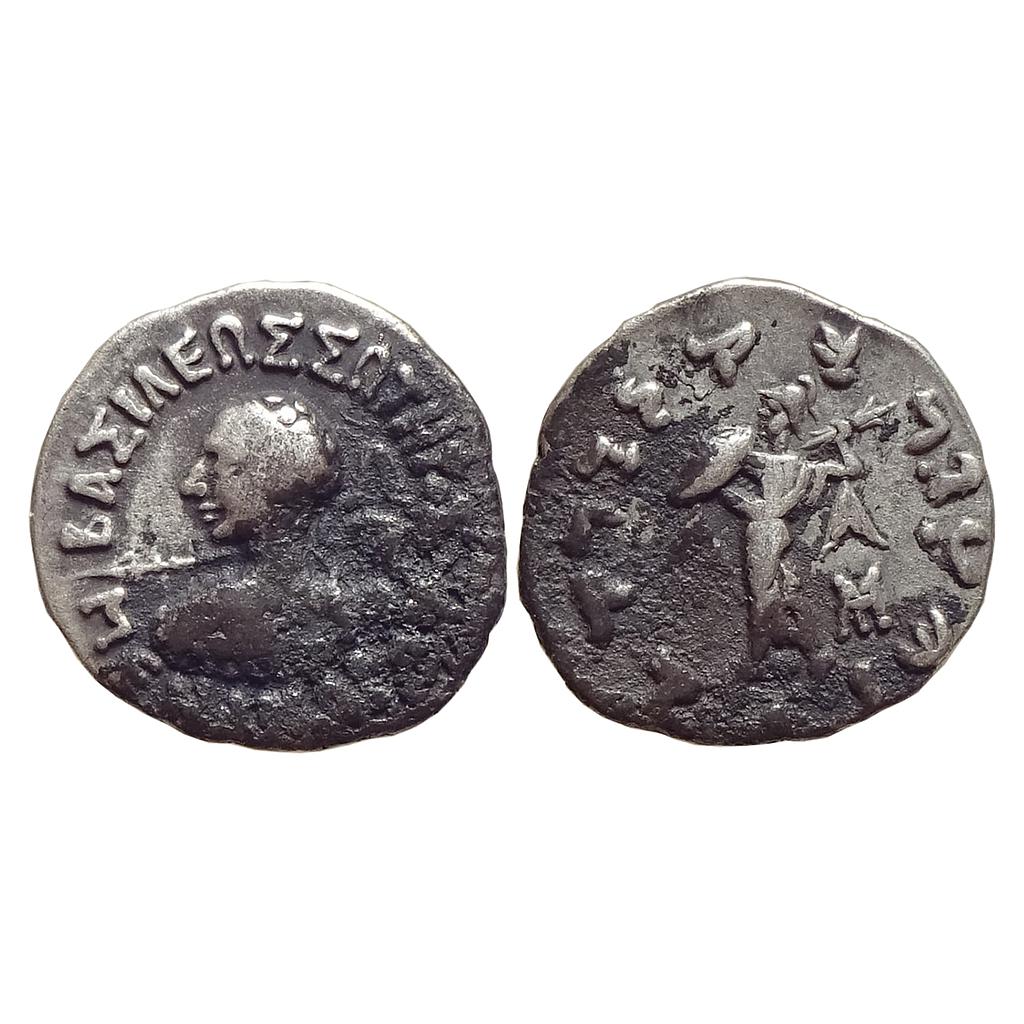 Ancient Indo-Greeks Menander I Silver Drachm