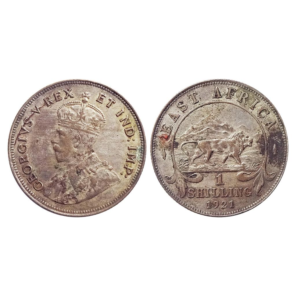 East Africa, George V, Silver (.250), 1 Shilling