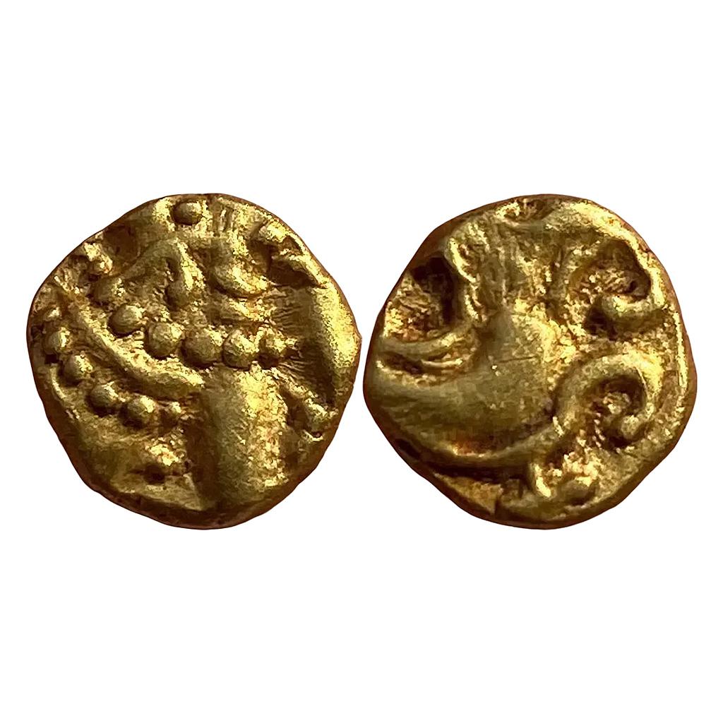 Hindu Medieval Western Gangas Gajapati Gold Fanam