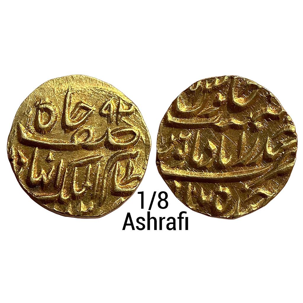 IPS Hyderabad State Mir Mahbub Ali Khan II in the name of Asaf Jah Nizam-ul-mulak Gold 1/8 Ashrafi