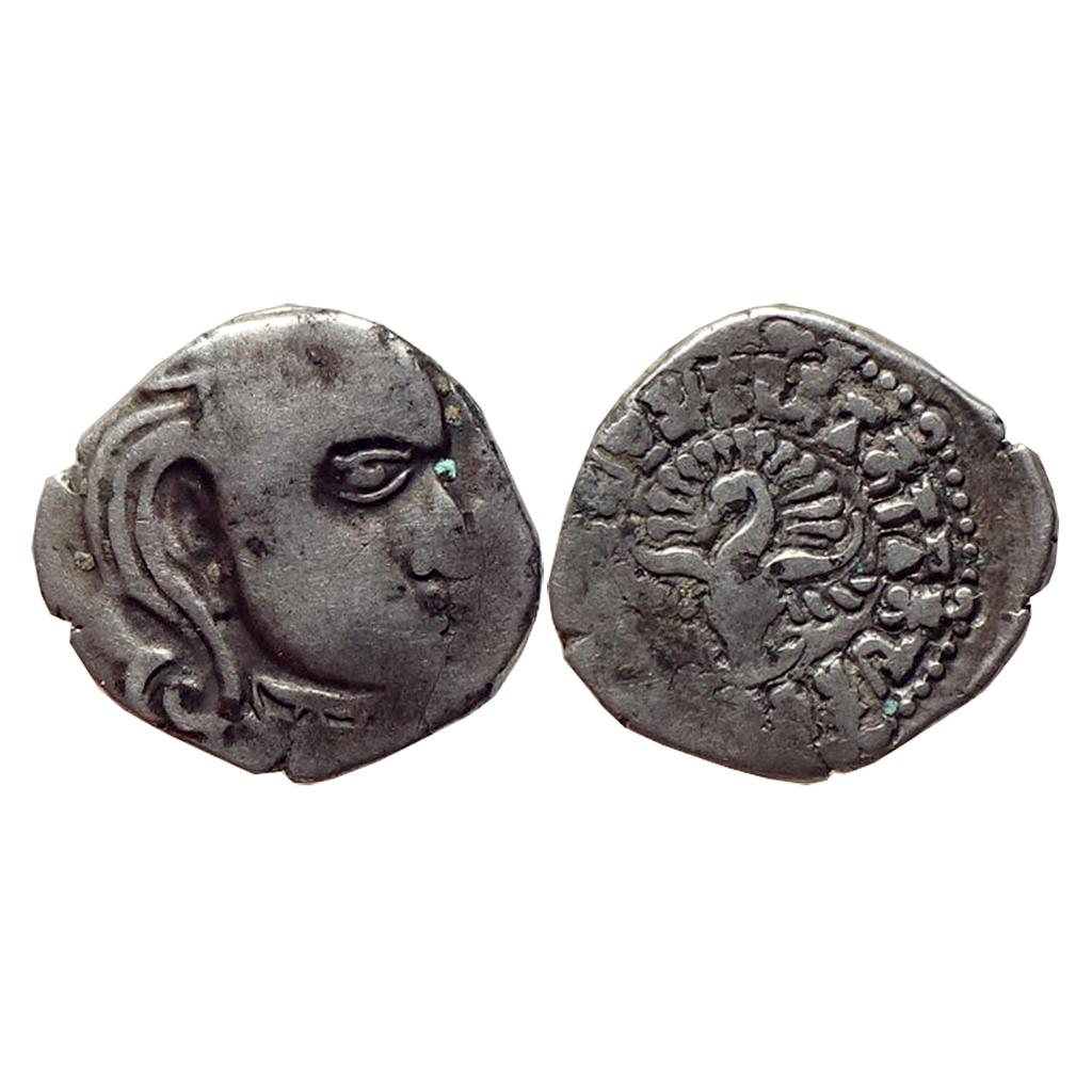 Ancient Guptas Kumara Gupta I Madhyadesha type Silver Dramma