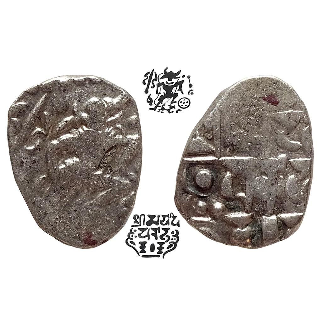 Hindu Medieval Gurjara Prathiharas Bhoja I Silver Dramma