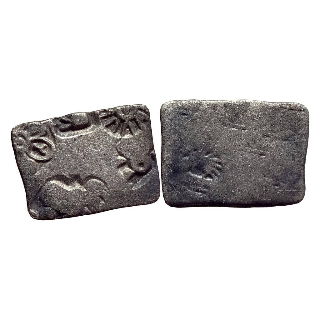 Ancient Punch Marked Coinage Mauryan Empire Silver Karshapana