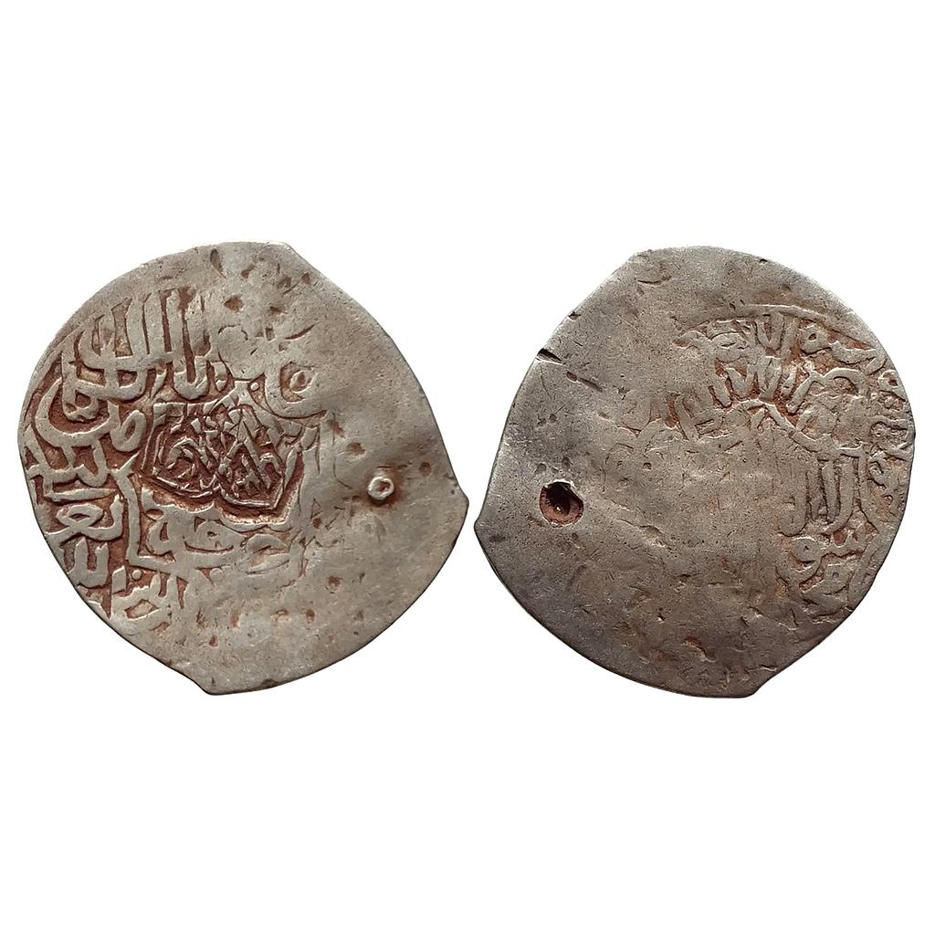 Mughal Akbar Silver Countermark Shahrukhi