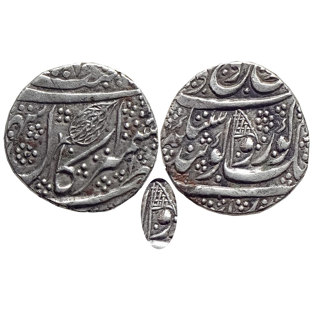 IK Sikh Empire Diwan Moti Ram as Governor Khitta Kashmir Mint Gobind Shahi Couplet Silver Rupee