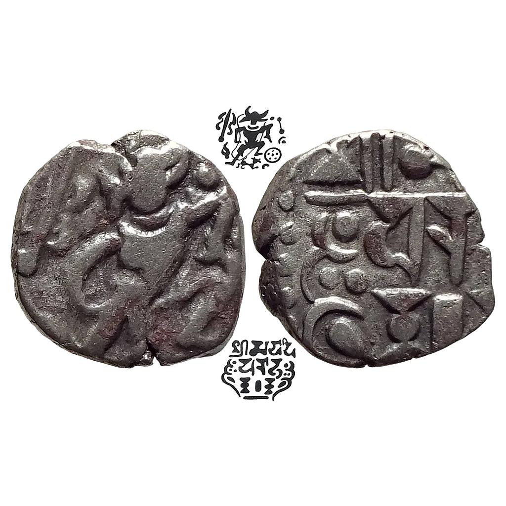 Hindu Medieval Gurjara Prathiharas Bhoja I Silver Dramma