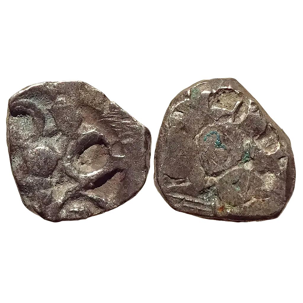 Ancient Archaic Punch Marked Coinage from Middle Ganga Valley Silver Unit