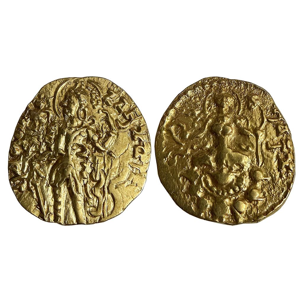 Ancient Guptas Chandragupta II Archer type Gold Dinar