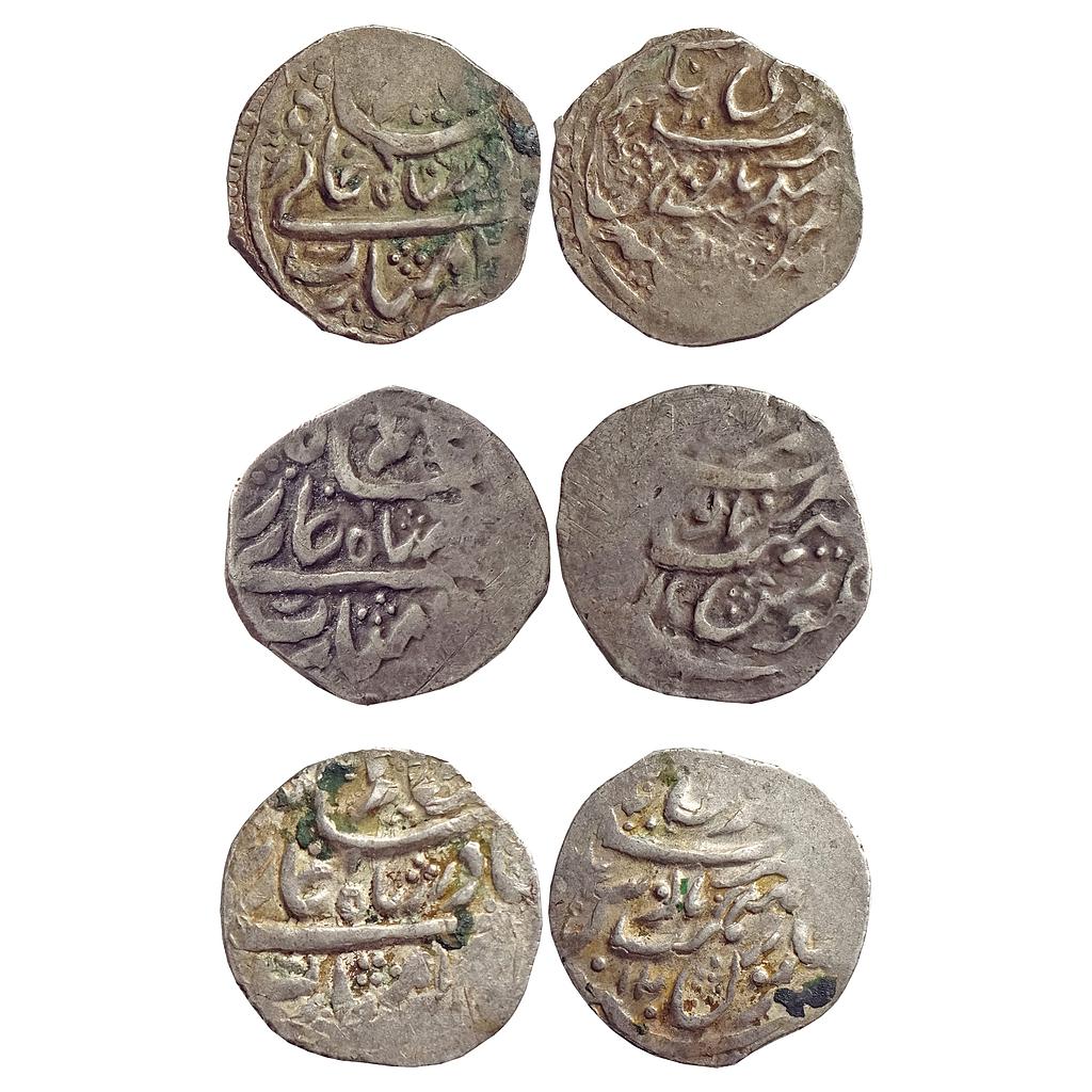 IPS, Garhwal, Pradip Shah, INO Shah Alam II, Srinagar Mint, Set of 3, Silver Timasha
