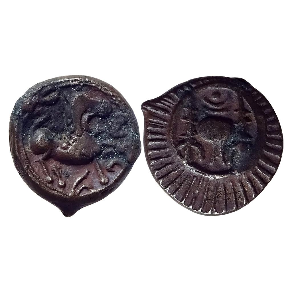 Ancient Vishnukundin Dynasty Andhra Region Copper Base Alloy Unit