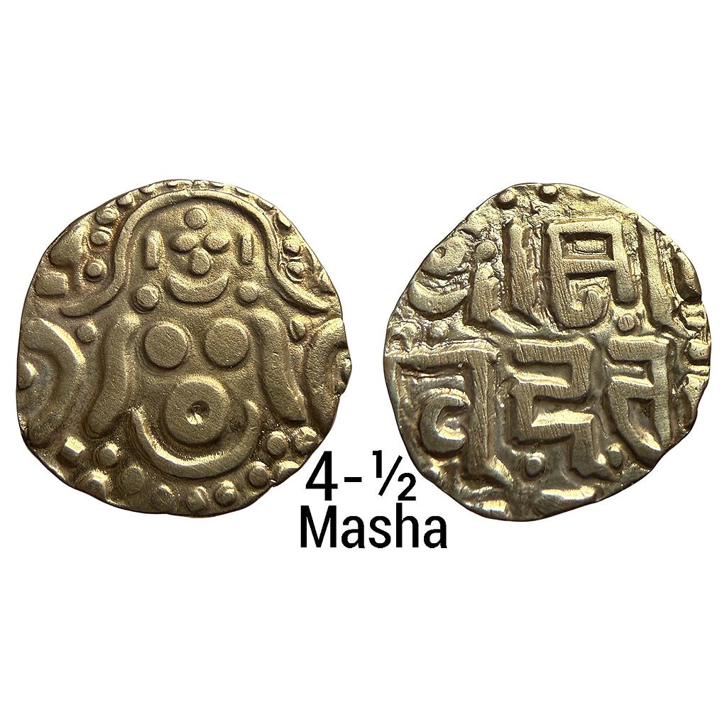 Hindu Medieval Gahadavalas of Kanauj &amp; Kashi Govinda Chandradeva Gold 4-1/2 Masha