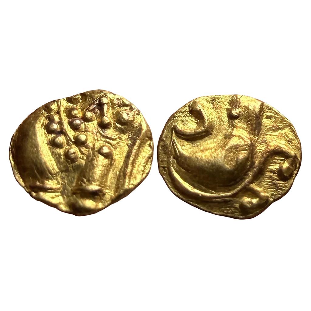 Hindu Medieval Western Gangas Gajapati Gold Fanam